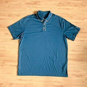 Nike Dri-Fit polo shirt with embroidered logo #golfstyle Blue Mens XL